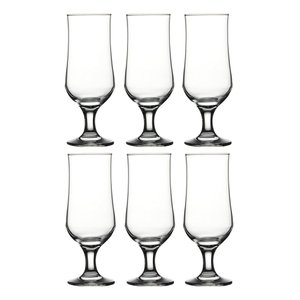 Kit 6 Taças Vidro Cerveja 385ml Iris Class Home