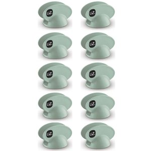 Conjunto 10 Suportes Porta Guardanapos de Mesa em Plástico Plus Uz Verde Menta