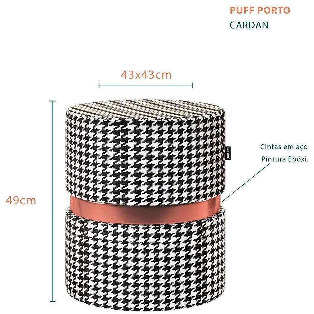 Puff Porto Cor Cardan - Salaone Cardan | MadeiraMadeira