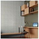 Ver imagem 2 de Papel de Parede Vinílico Xadrez Aquarela Denim, Militar e Mostarda Revoada 4422 52x1000