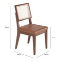 Ver imagem 6 de Conjunto de Jantar Mesa com Vidro Bennett 6 Cadeiras Saga - Caramelo