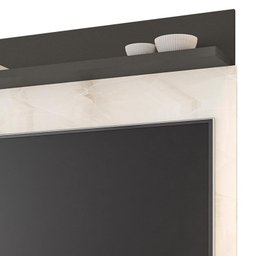 Home Suspenso Uruguai Grafite Perolizado/Carrara para TV até 47” - Móveis Leão - 3