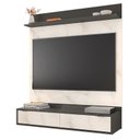 Ver imagem 1 de Home Suspenso Uruguai Grafite Perolizado/Carrara para TV até 47” - Móveis Leão