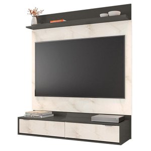 Home Suspenso Uruguai Grafite Perolizado/Carrara para TV até 47” - Móveis Leão