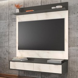Home Suspenso Uruguai Grafite Perolizado/Carrara para TV até 47” - Móveis Leão - 2