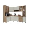 Cozinha Modulada Completa Fidelitá Paris 6 Peças 375cm 14 Portas 3 Gavetas com Tampo - 3