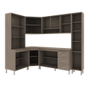 Ver imagem 4 de Armário de Cozinha Modulada Completa Fidelitá Paris 6 Peças 375cm 14 Portas 3 Gavetas com Tampo