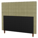 Ver imagem 1 de Cabeceira Cama Box Casal King Size Parisis 195Cm Linho Bege