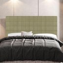 Ver imagem 3 de Cabeceira Cama Box Casal King Size Parisis 195Cm Linho Bege