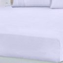 Ver imagem 2 de Jogo de Cama Casal Malha 3 Pçs Bella Cama 100% Algodão 138x188x30cm Branco