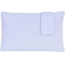 Ver imagem 5 de Jogo de Cama Casal Malha 3 Pçs Bella Cama 100% Algodão 138x188x30cm Branco