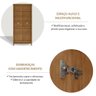 Armário Organizador 2 Portas MDF e Madeira Maciça Linha Prata  - 5