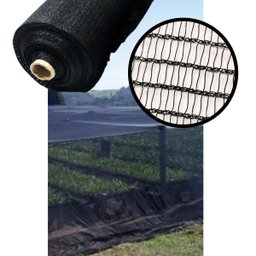 Tela de Fachada Média/padrão Preta 3x20m (60m²) - 2