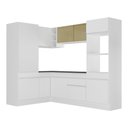 Ver imagem 7 de Armário de Cozinha Completa de Canto com Rodapé Veneza Multimóveis MP2084.891 Branco