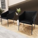 Ver imagem 2 de Kit 3 Cadeiras para Sala de Jantar Estar Living Olívia L02 Couríssimo Preto - Lyam Decor