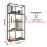 Conjunto de Estante Industrial para Tv Spring com 252cm - 4