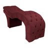Maca Estética Estofada Reclinável Ergonômica Suede Eliana:bordô - 2