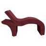 Maca Estética Estofada Reclinável Ergonômica Suede Eliana:bordô - 3