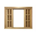 Ver imagem 3 de Janela de Madeira Veneziana de Correr Reto Eucalipto Grandis Rosa - 1,00 (A) x 1,40 (L)