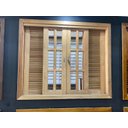 Ver imagem 3 de Janela de Madeira Veneziana de Correr Reto Eucalipto Grandis Rosa - 1,00 (A) x 1,40 (L)