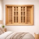 Ver imagem 1 de Janela de Madeira Veneziana de Correr Reto Eucalipto Grandis Rosa - 1,00 (A) x 1,40 (L)