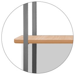 Prateleira Tripla Nicho Hone Modelo Industrial Decoração Casa 60x15 Prata/Jade - 4