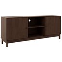 Ver imagem 1 de Rack TV 80 pol 160cm 2 Portas Madeira Maciça Vitalis Café F07 - Mpozenato