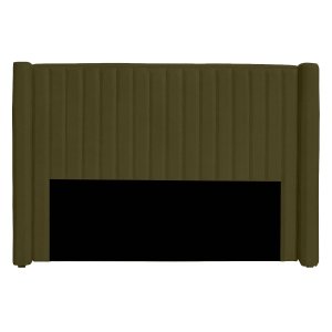 Cabeceira Casal Queen Size Estofada para Cama Box Alicia Veludo Ateliê do Conforto Cabeceira Casal Q