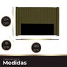 Cabeceira Casal Queen Size Estofada para Cama Box Alicia Veludo Ateliê do Conforto Cabeceira Casal Q - 4