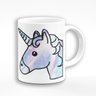 Caneca de Porcelana Café Unicórnio Geek - 1