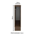 Ver imagem 2 de Balcão Porta-pano Madesa para Cozinhas Glamy, Agata e Stella 20 Cm (com Tampo) - Rustic