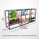 Ver imagem 3 de Prateleira Industrial Bar 180cm X 30cm X 69,5cm