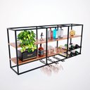 Ver imagem 2 de Prateleira Industrial Bar 180cm X 30cm X 69,5cm