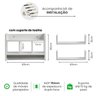 Kit Nicho Porta Toalha Organizador Banheiro e 2 Prateleiras - 2