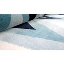 Ver imagem 2 de Tapete Blue Pic Azul com Branco Geométrico para Sala e Quarto 100x150cm