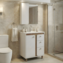 Ver imagem 2 de Conjunto Gabinete de Banheiro Renata com Pé 60cm