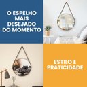 Ver imagem 7 de Espelho Adnet Redondo 30cm Kit com 2 Unidades para Banheiro Hall Sala