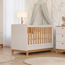 Ver imagem 3 de Conjunto Quarto de Bebê 1 Berço 1 Cômoda 6 Gavetas Chantilly Bege/Off White/Nature
