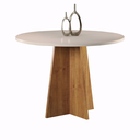 Ver imagem 3 de Mesa de Jantar Redonda Ipanema com 4 Cadeiras Fran Mel/blonde/terracota - Casa Giulia
