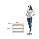 Ver imagem 4 de Sapateira Banco Calçadeira para Quarto com 2 Nichos Safira Branco