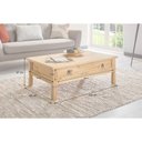 Ver imagem 6 de Mesa de Centro Madeira Maciça Retangular 1 Gavetas Rústico Idimex