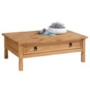 Ver imagem 5 de Mesa de Centro Madeira Maciça Retangular 1 Gavetas Rústico Idimex