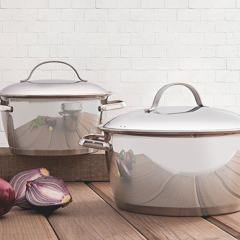 Caçarola Funda Allegra em Aço Inox com Fundo Triplo 16 Cm 1.5 Litros Tramontina - 5