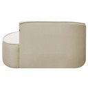 Ver imagem 4 de Kit Divã Recamier Orgânico Marrocos 150cm Lado Direito e 2 Poltronas Amore Bouclé Bege