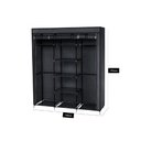Ver imagem 4 de Guarda Roupas Desmontável Armário Organizador Dobrável - Preto