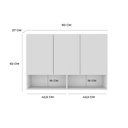 Ver imagem 4 de Armário de Cozinha Aéreo 90cm Multiuso para Lavanderia 3 Portas e Nichos Milão