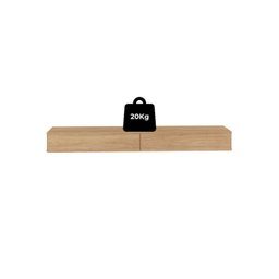 Rack com Nicho Suspenso Sierra para Tv 50 Polegadas Bancada Flutuante Sala Quarto - 5