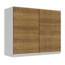 Ver imagem 1 de Armário de Cozinha Aéreo 80 cm 2 Portas Branco/Rustic Glamy Madesa