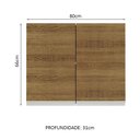 Ver imagem 3 de Armário de Cozinha Aéreo 80 cm 2 Portas Branco/Rustic Glamy Madesa