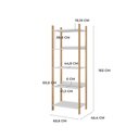 Ver imagem 3 de Estante para Livros Livreiro Office com 5 Prateleiras Organizadoras 63,6cm Vivace